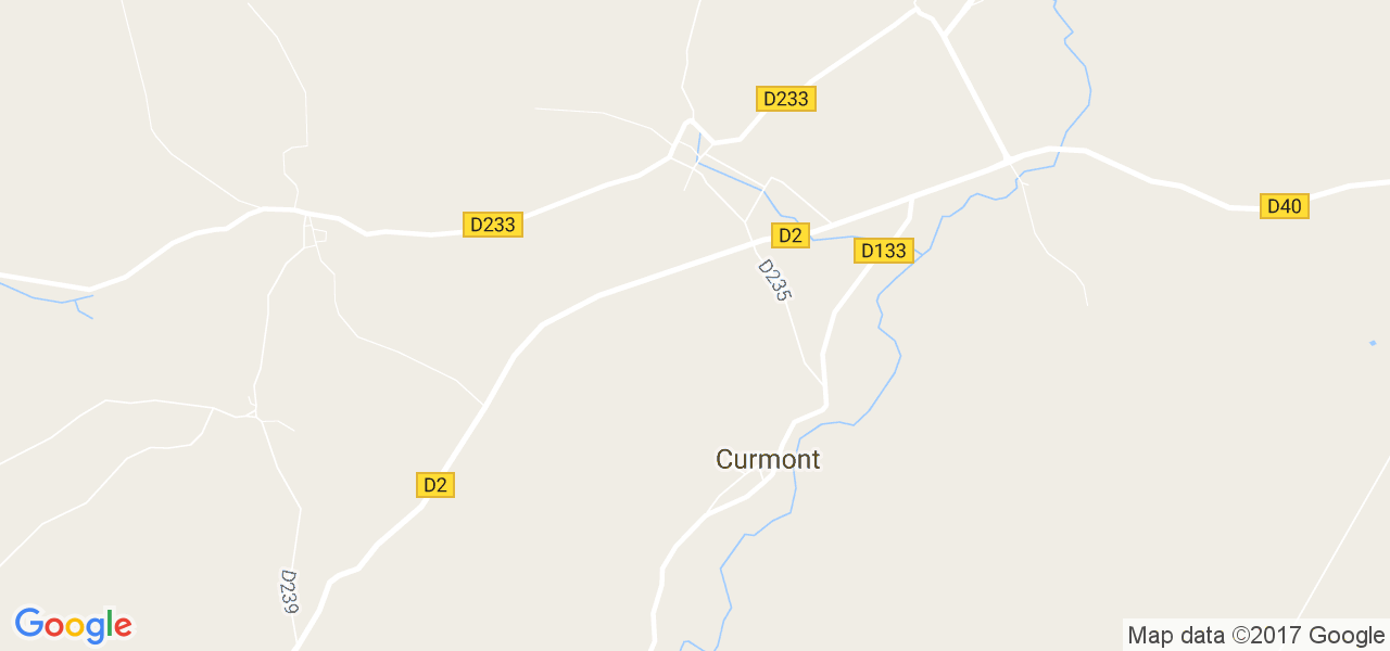 map de la ville de Curmont