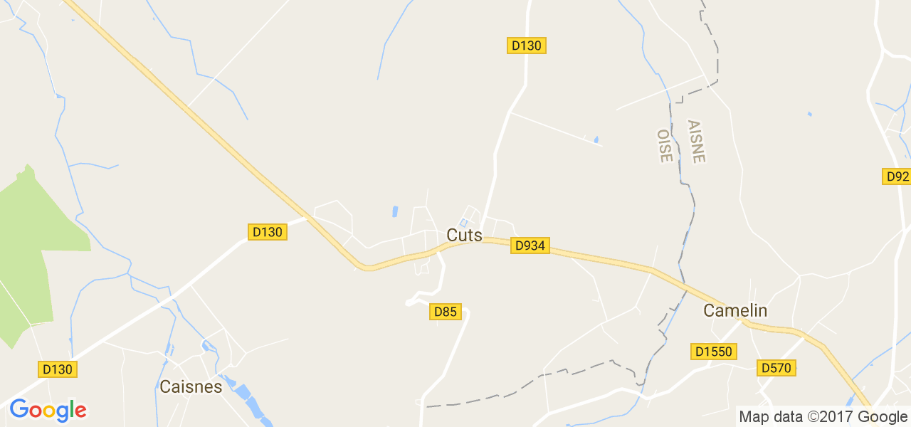 map de la ville de Cuts