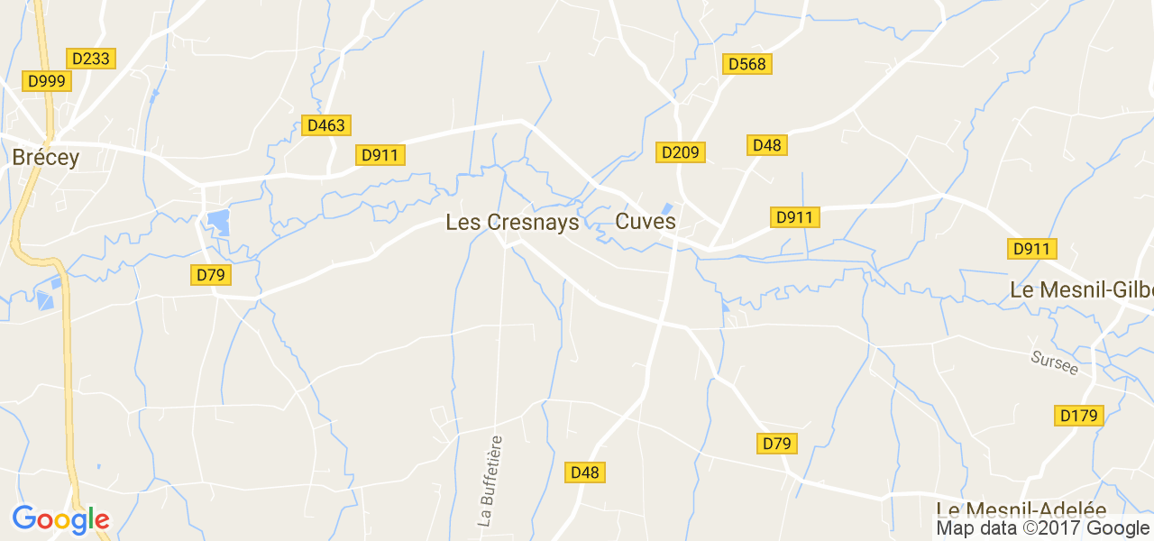 map de la ville de Cuves