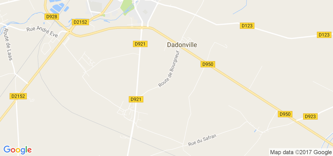 map de la ville de Dadonville