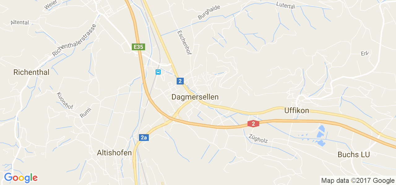 map de la ville de Dagmersellen