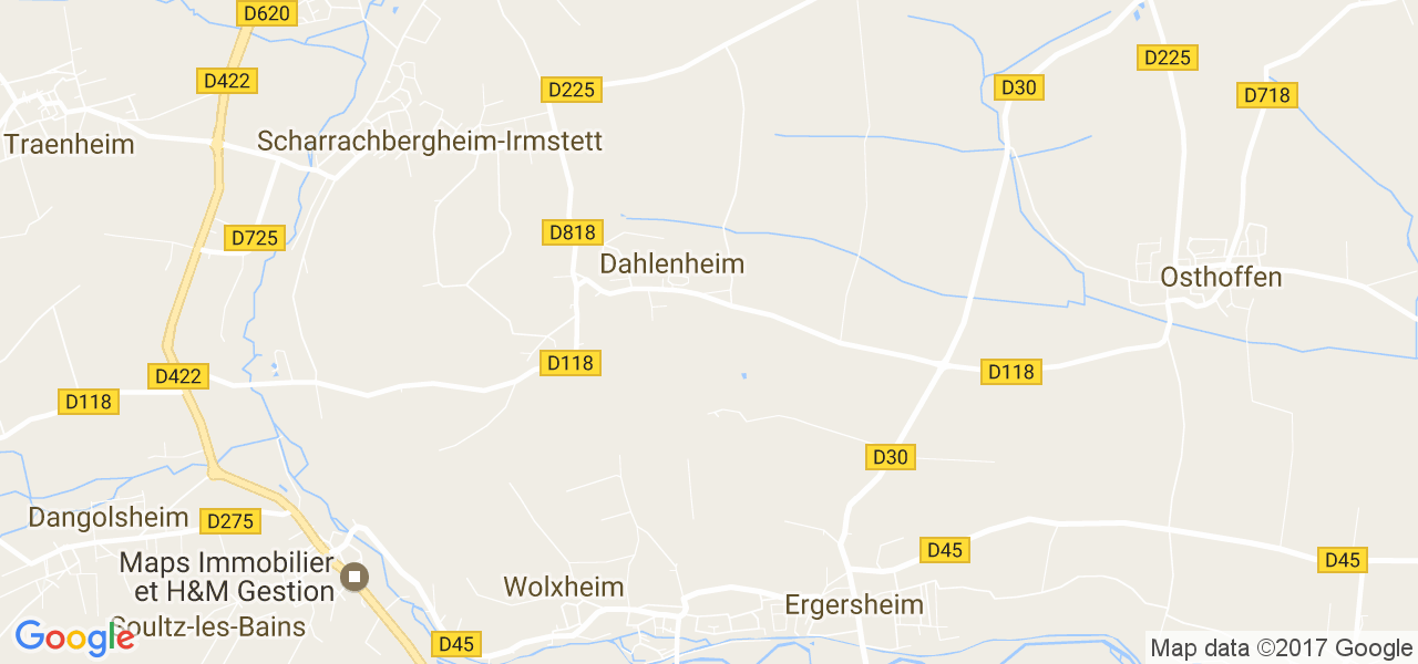 map de la ville de Dahlenheim