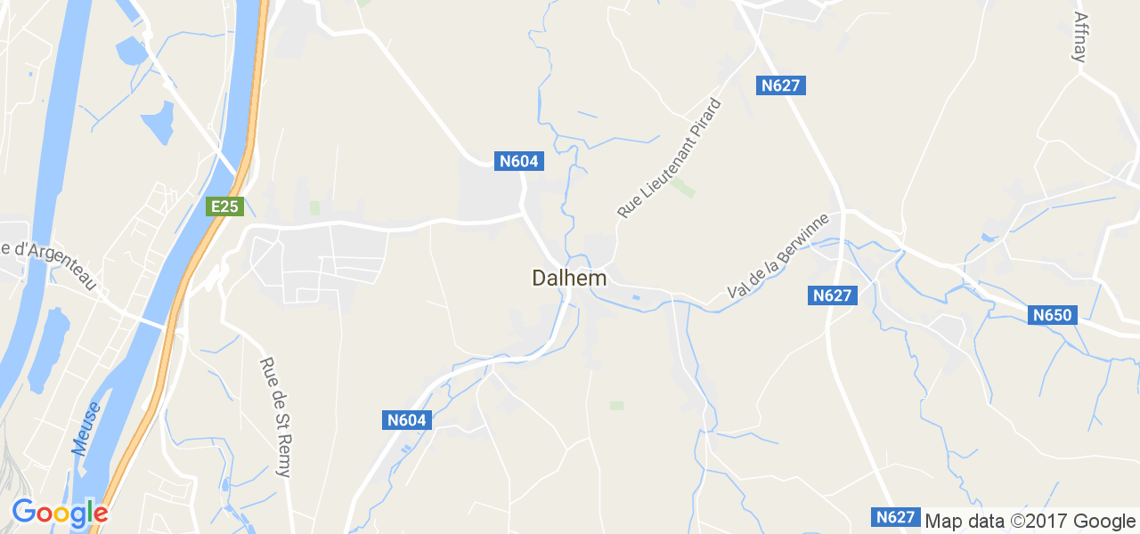 map de la ville de Dalhem