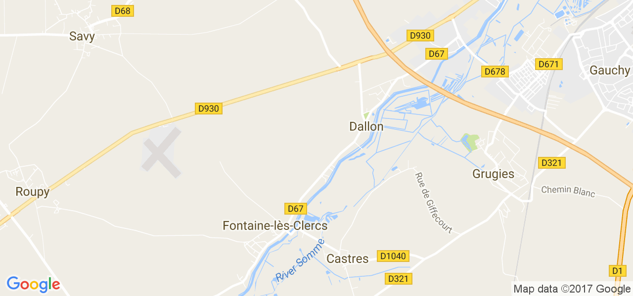 map de la ville de Dallon