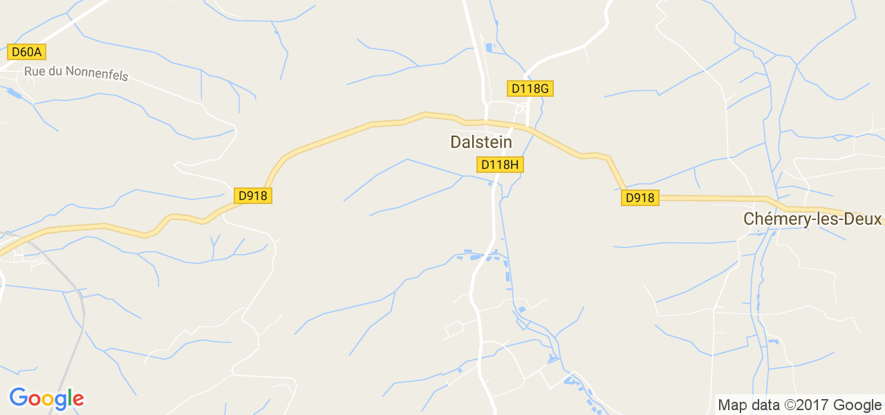 map de la ville de Dalstein