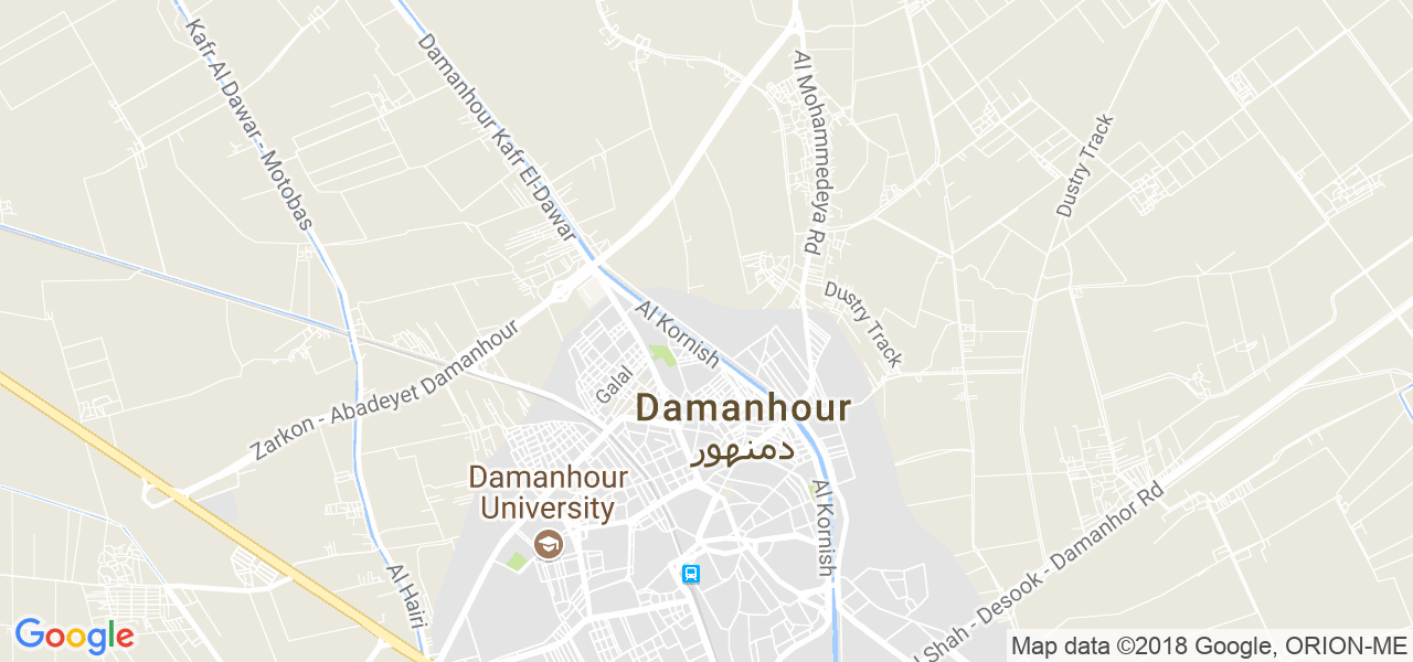 map of the city of Damanhur