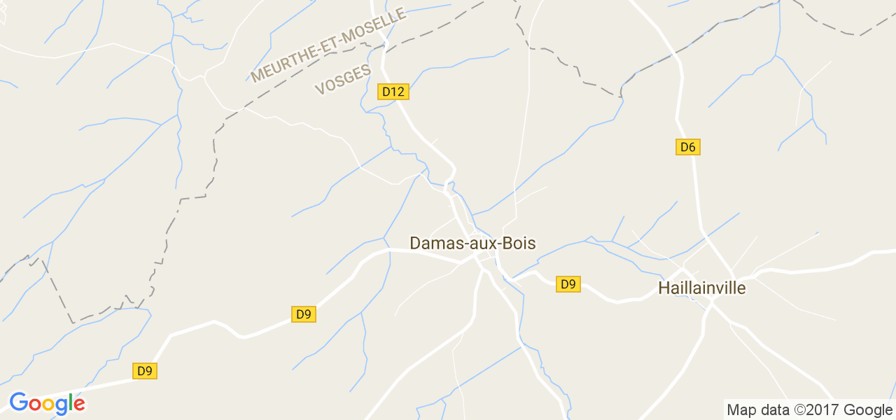 map de la ville de Damas-aux-Bois