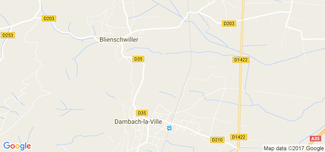 map de la ville de Dambach-la-Ville