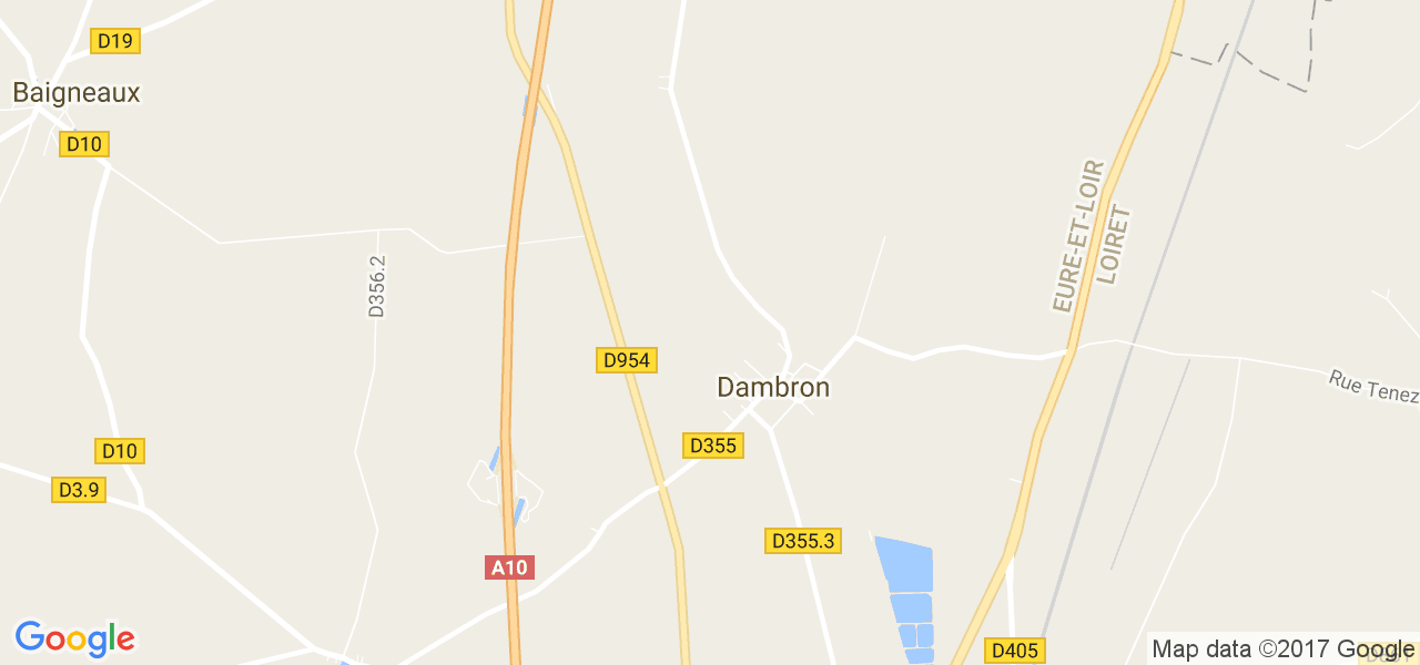 map de la ville de Dambron