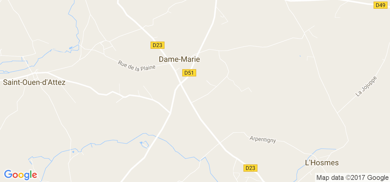 map de la ville de Dame-Marie