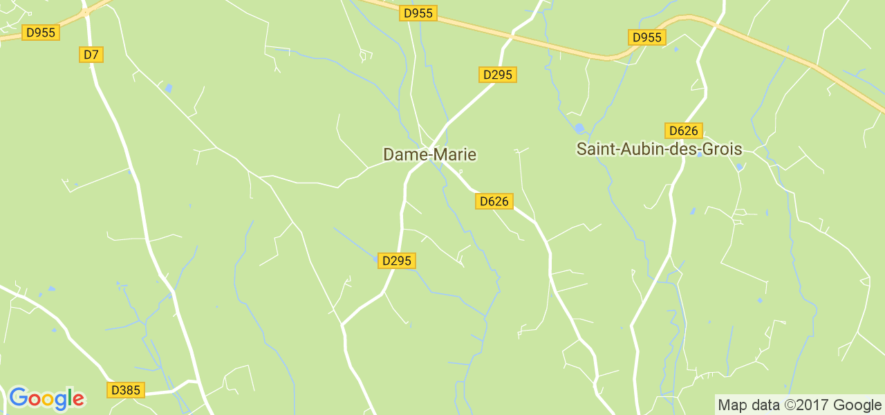 map de la ville de Dame-Marie