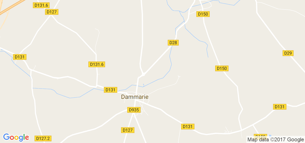 map de la ville de Dammarie