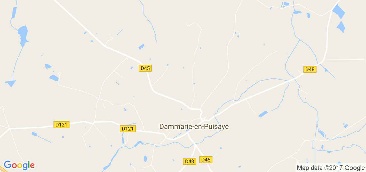 map de la ville de Dammarie-en-Puisaye