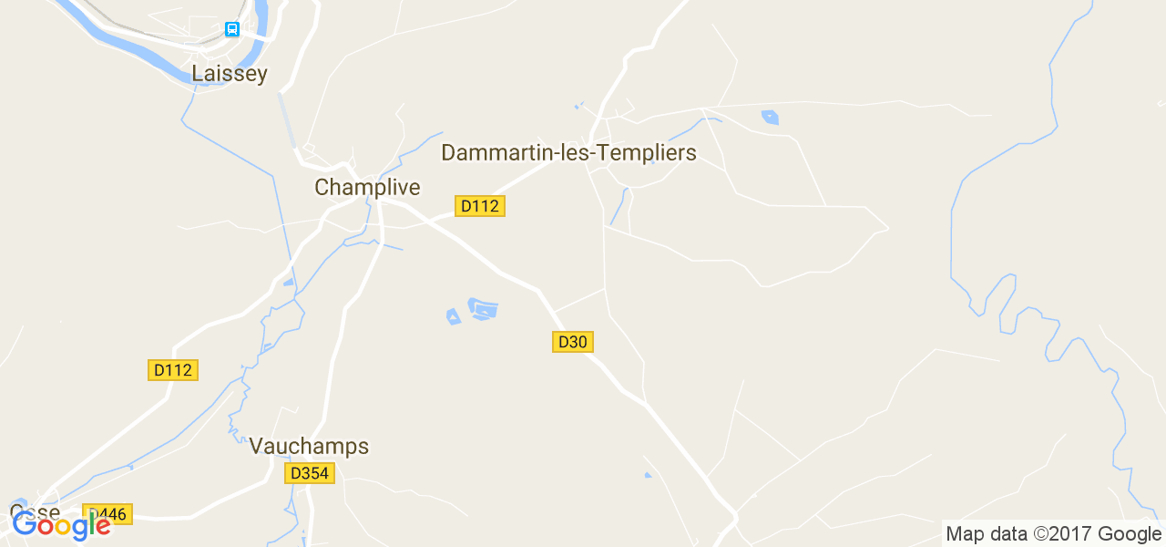 map de la ville de Dammartin-les-Templiers