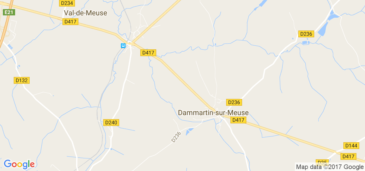 map de la ville de Dammartin-sur-Meuse