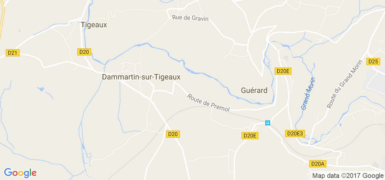 map de la ville de Dammartin-sur-Tigeaux