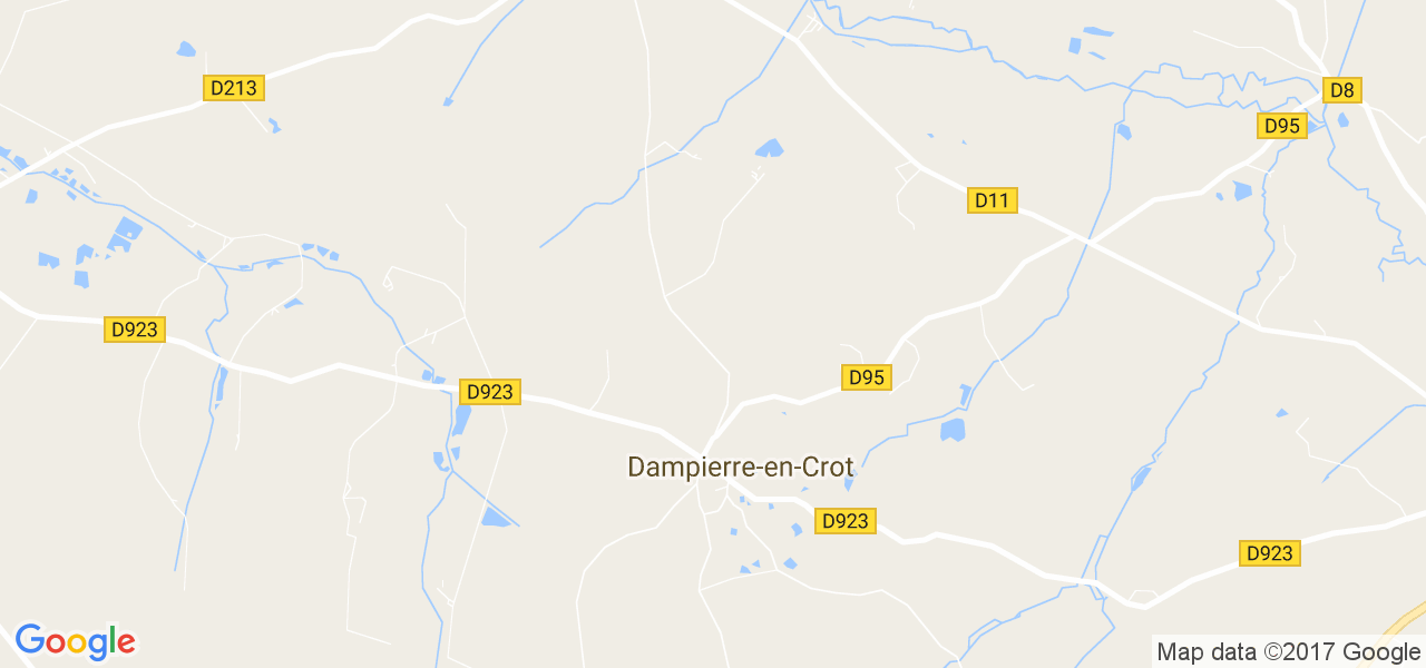 map de la ville de Dampierre-en-Crot