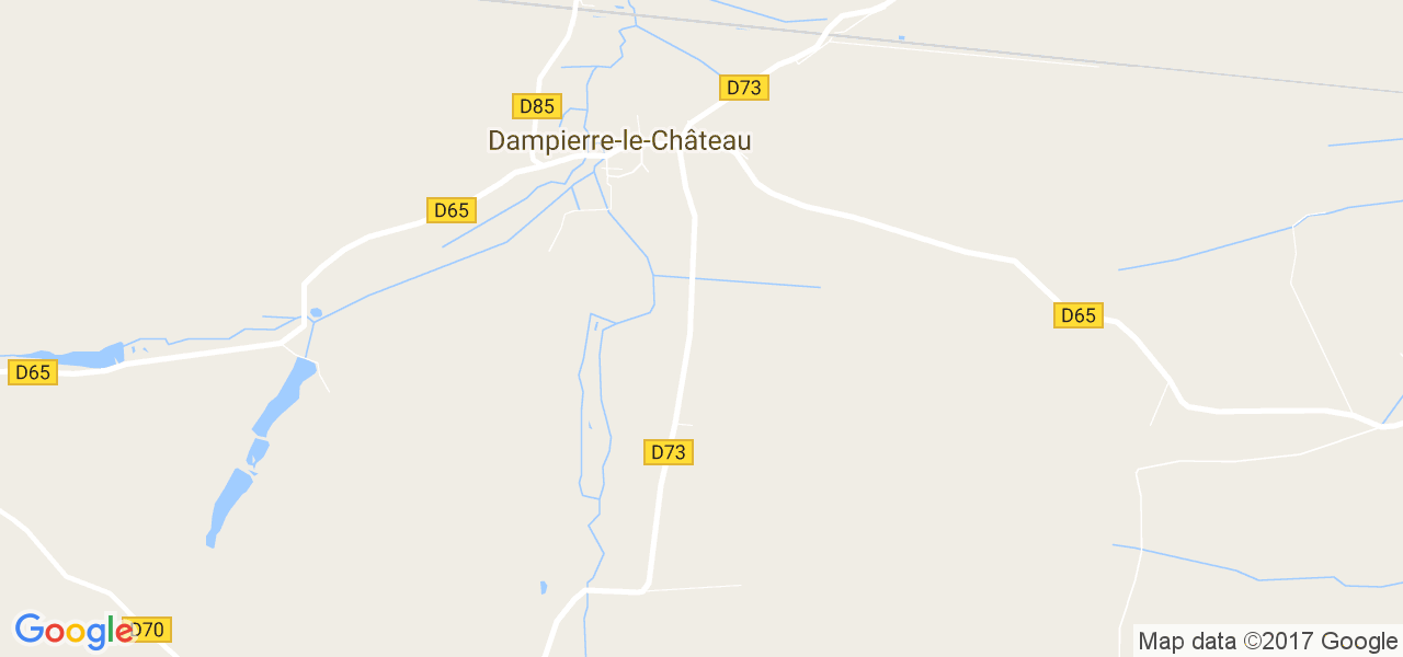 map de la ville de Dampierre-le-Château