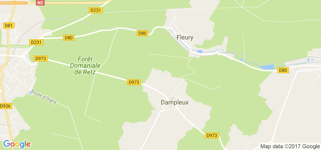 map de la ville de Dampleux