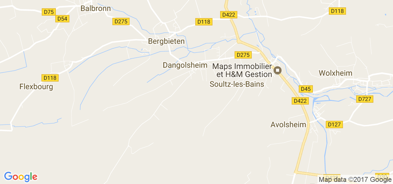 map de la ville de Dangolsheim