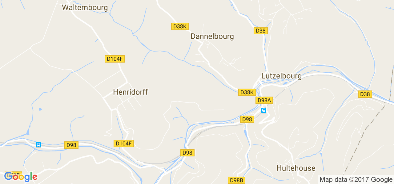 map de la ville de Dannelbourg