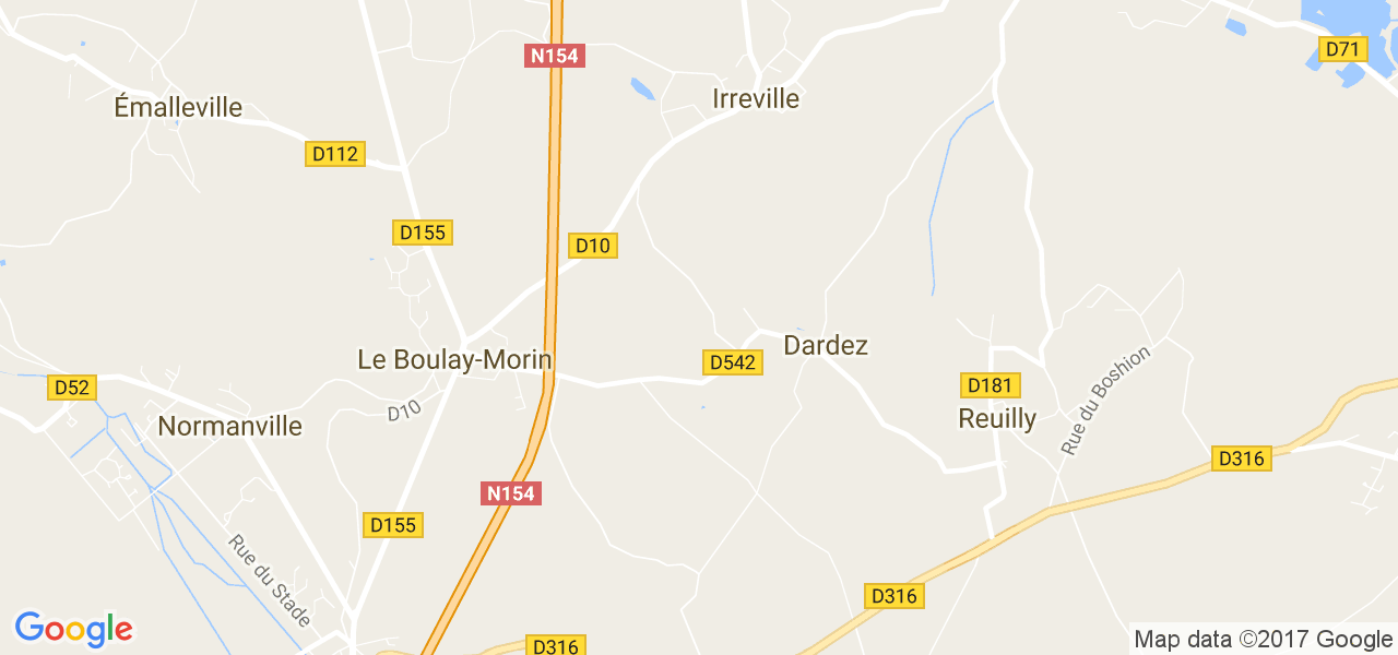 map de la ville de Dardez