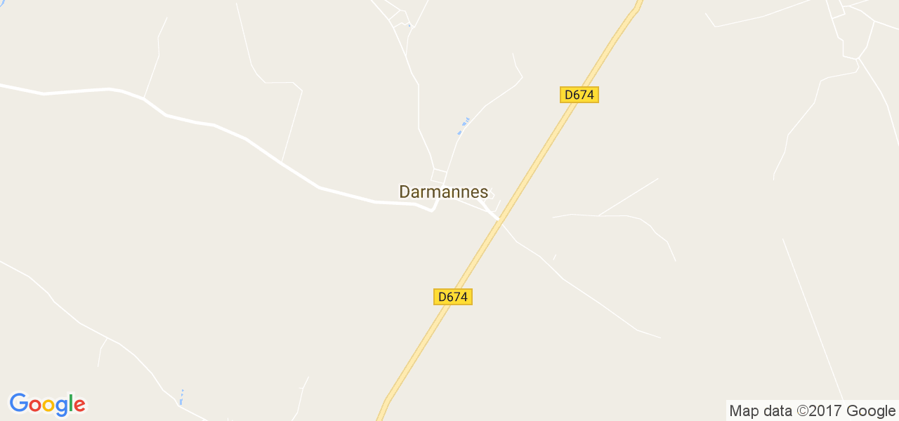 map de la ville de Darmannes