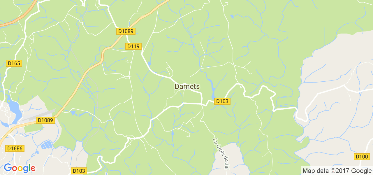 map de la ville de Darnets