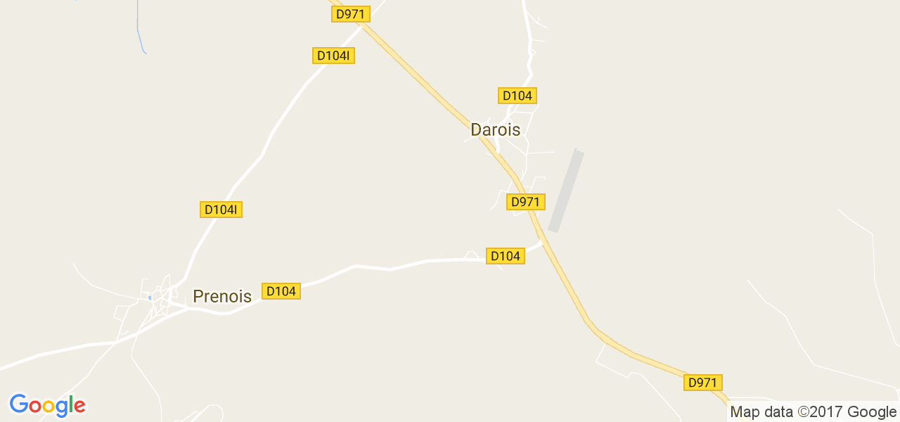 map de la ville de Darois