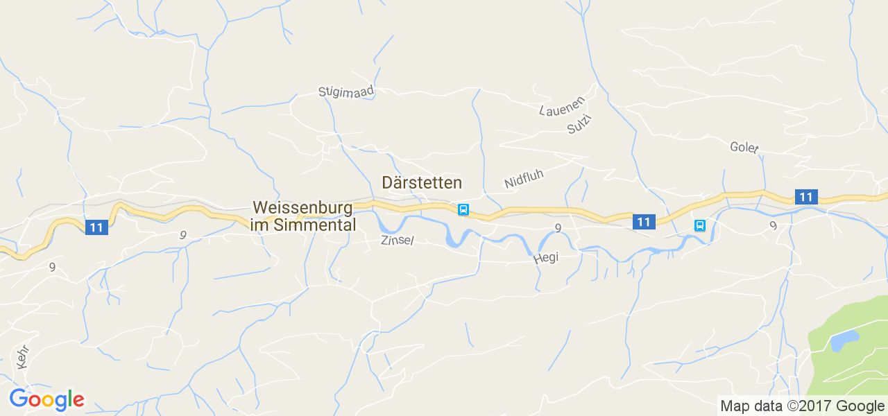 map de la ville de Därstetten