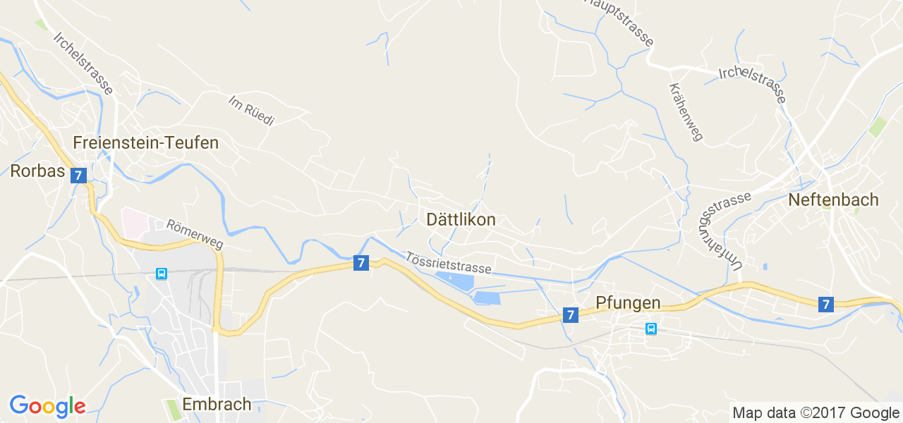 map de la ville de Dättlikon