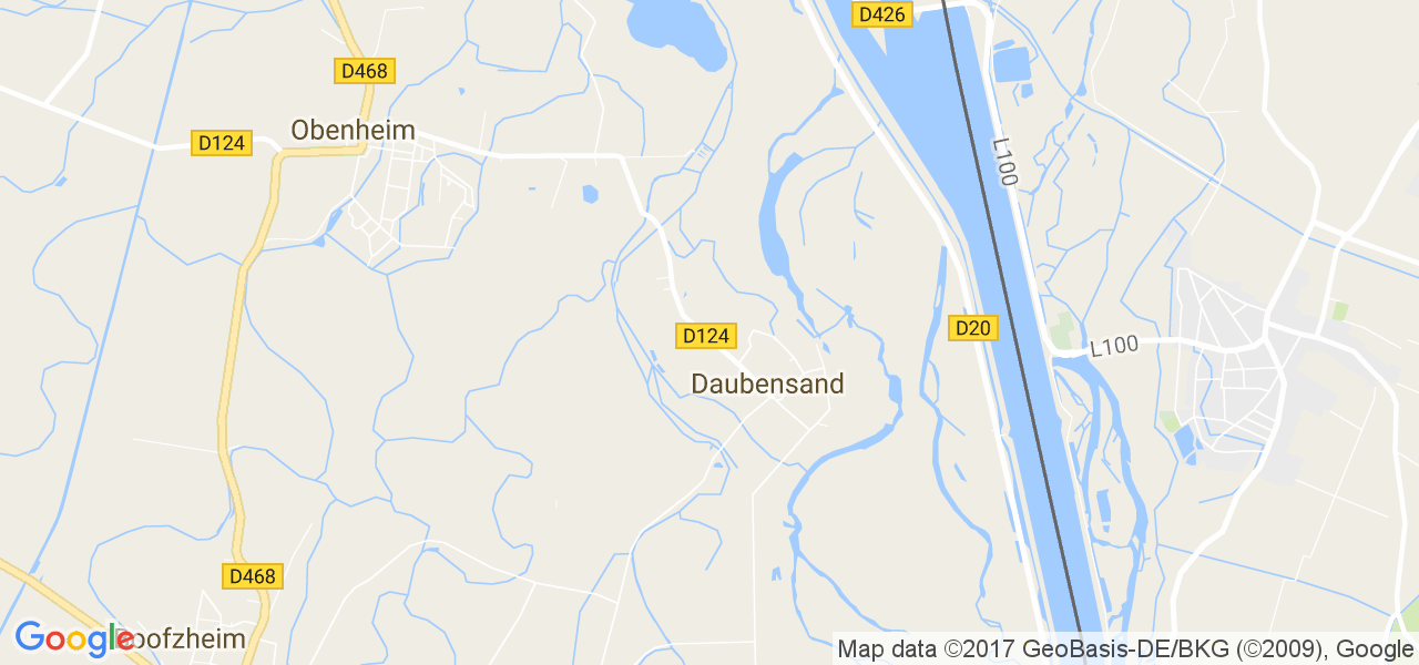 map de la ville de Daubensand