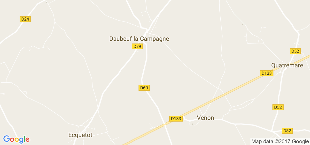 map de la ville de Daubeuf-la-Campagne