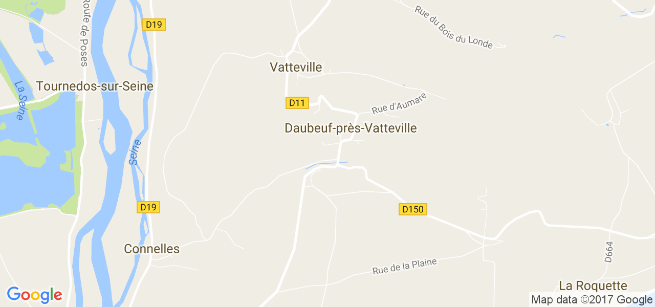 map de la ville de Daubeuf-près-Vatteville