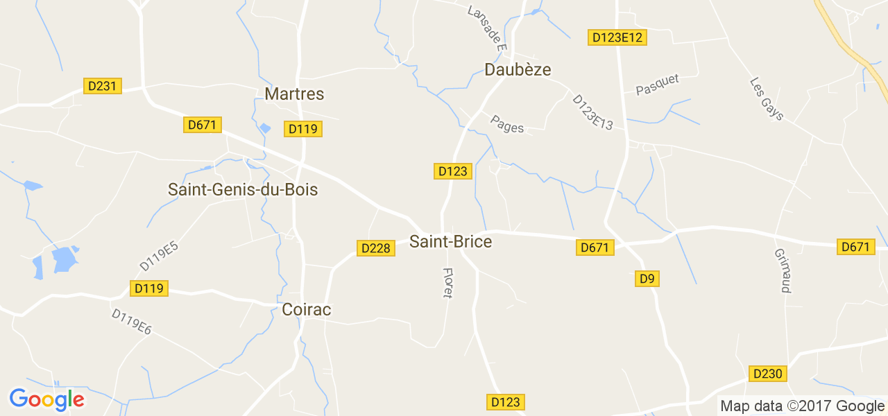 map de la ville de Daubèze