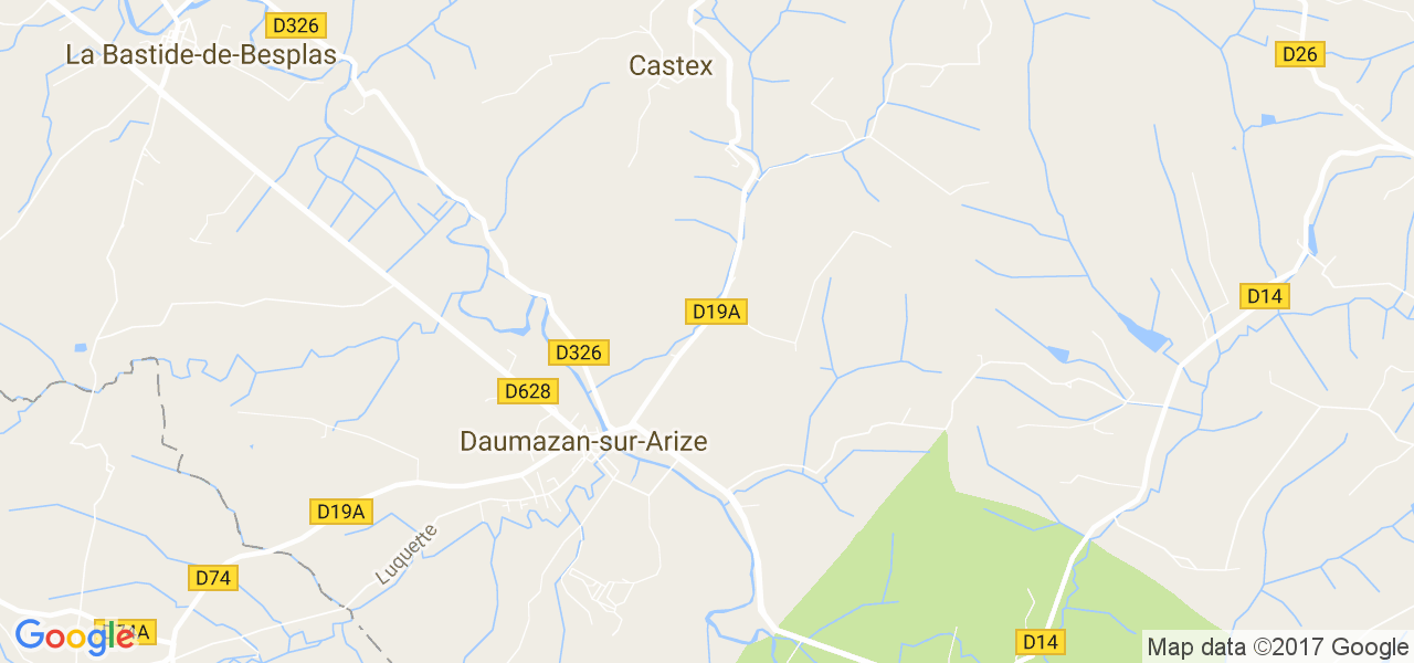 map de la ville de Daumazan-sur-Arize