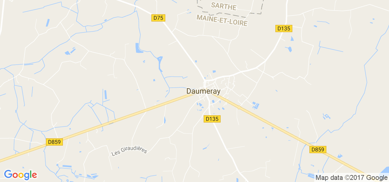 map de la ville de Daumeray