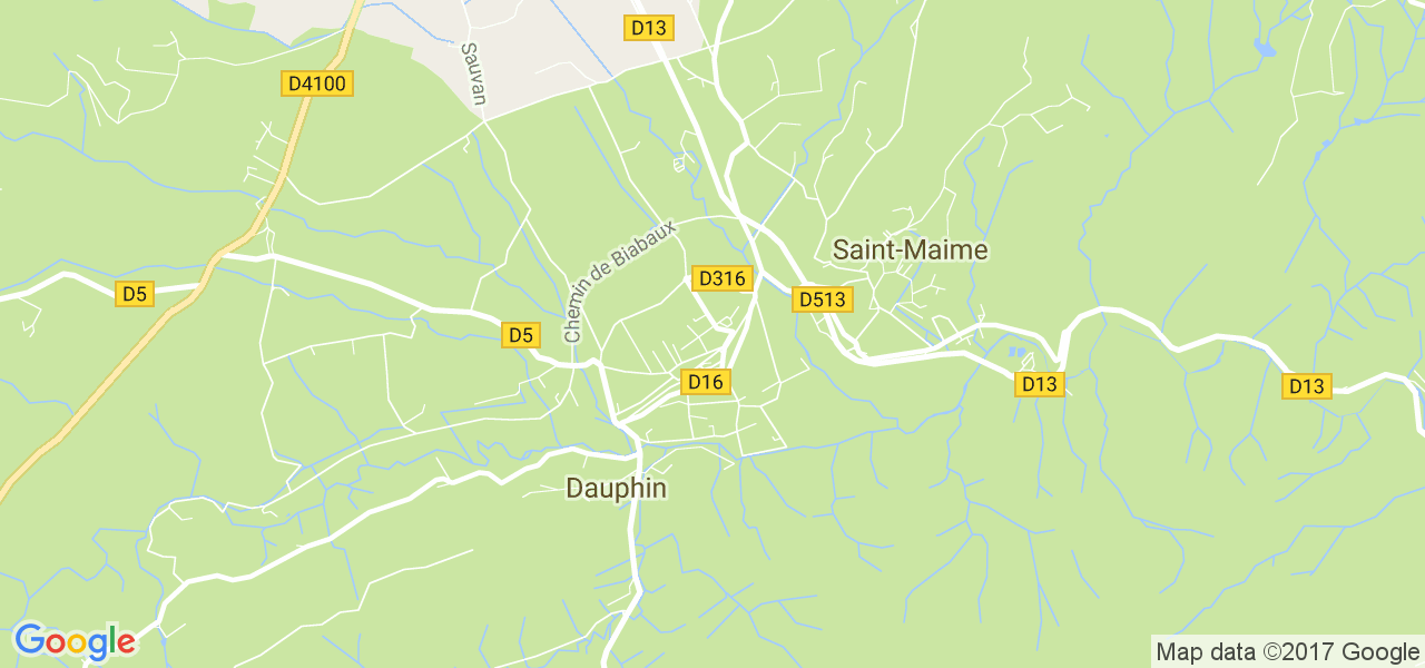 map de la ville de Dauphin