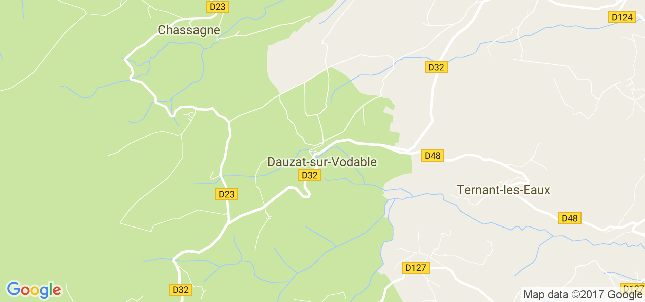 map de la ville de Dauzat-sur-Vodable