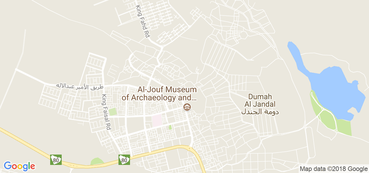 map of the city of Dawmat al Jandal