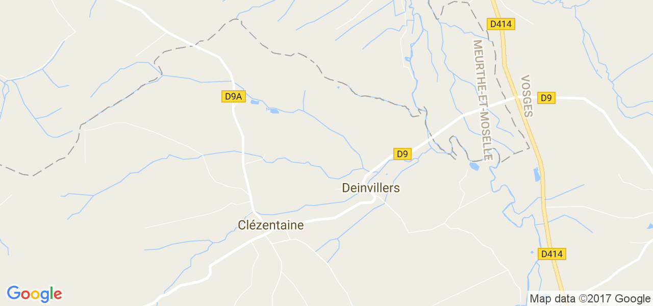 map de la ville de Deinvillers