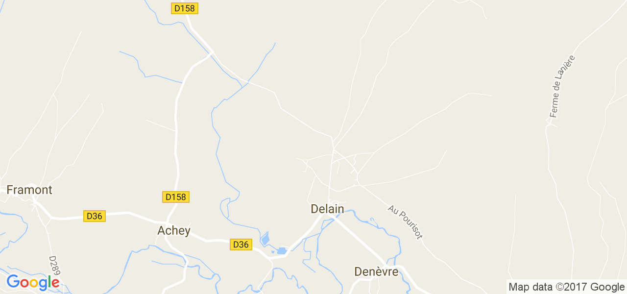 map de la ville de Delain