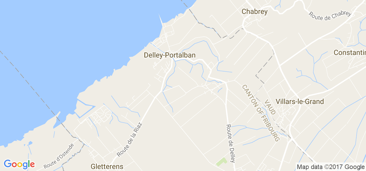 map de la ville de Delley-Portalban