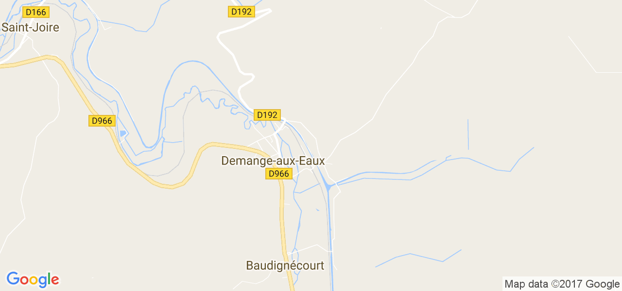 map de la ville de Demange-aux-Eaux