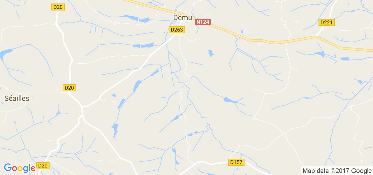 map de la ville de Dému