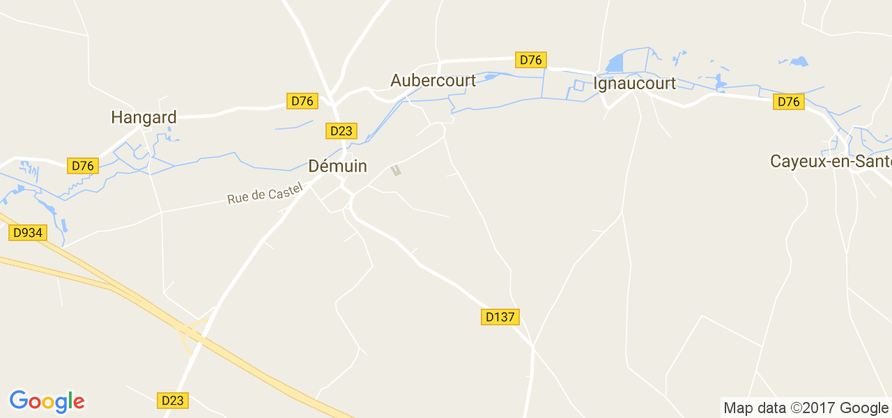 map de la ville de Démuin