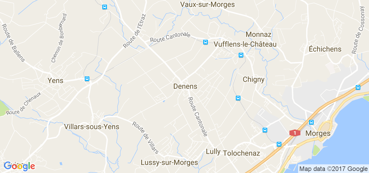 map de la ville de Denens