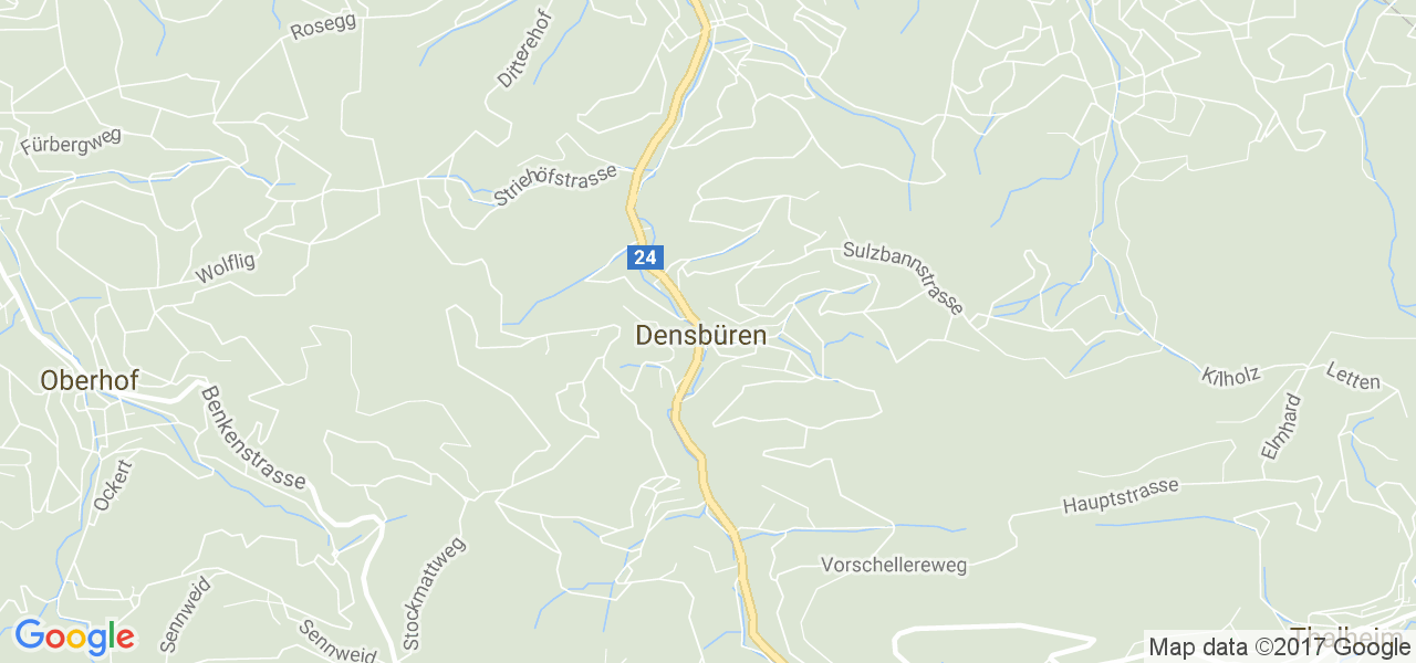 map de la ville de Densbüren