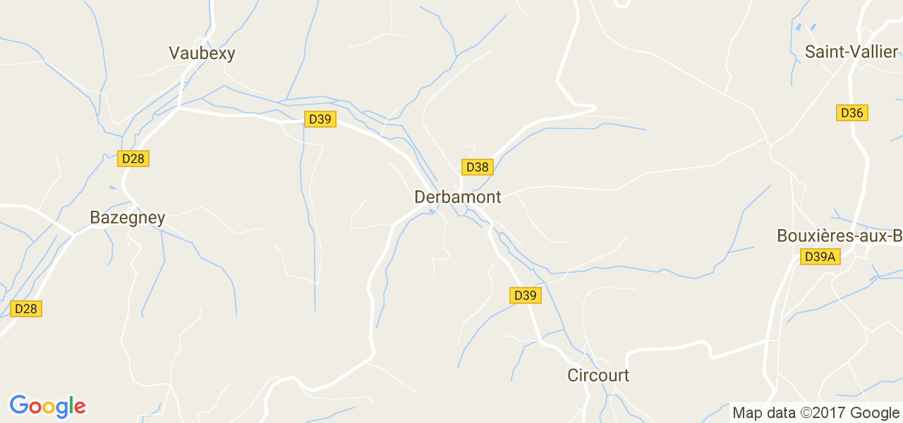 map de la ville de Derbamont