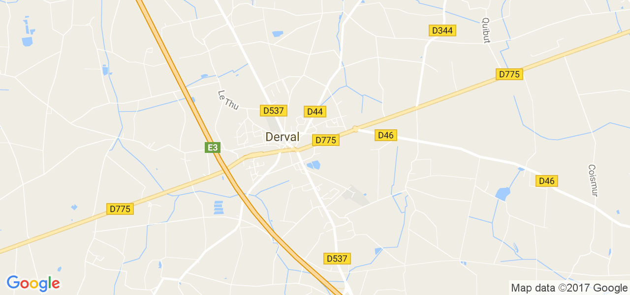 map de la ville de Derval